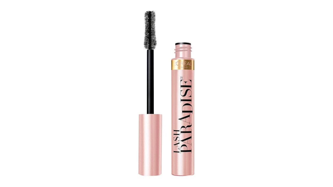An opened rose gold L'Oreal mascara tube for the best L'Oreal mascara.