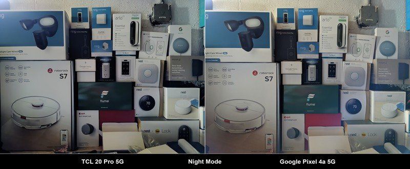 Tcl 20 Pro 5g Vs Google Pixel 4a 5g Indoors Night