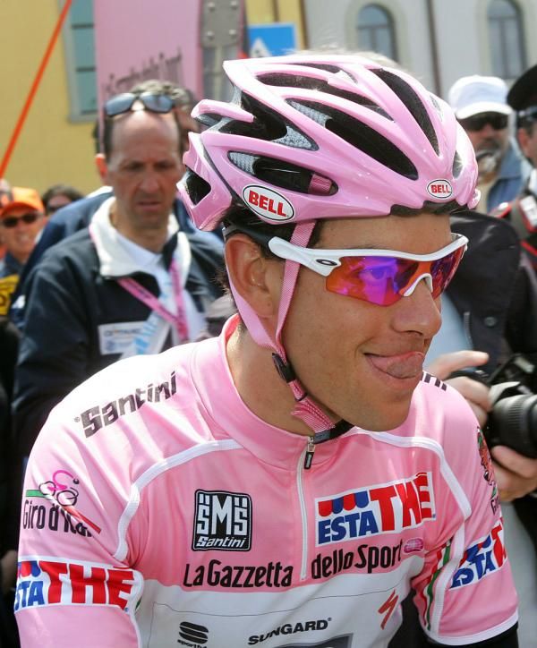 Licking his lips: Richie Porte (Saxo Bank) looks eager to start his first stage in the pink jersey