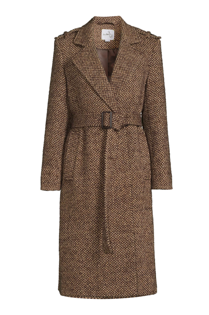 Sam Edelman Herringbone Wrap Coat