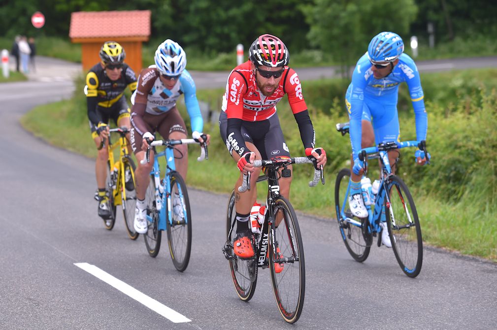Thomas De Gendt on stage 1 of the Crit&eacute;rium du Dauphin&eacute;