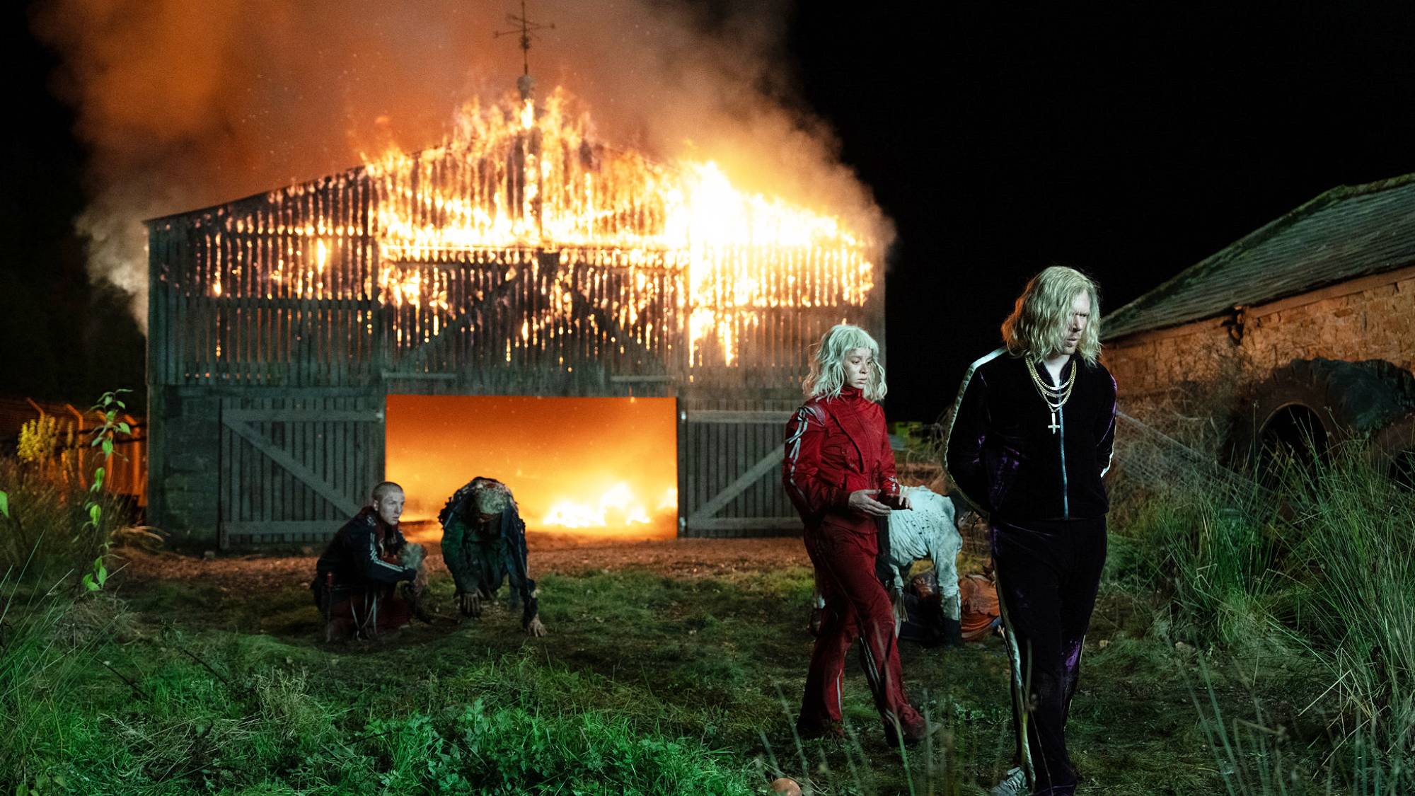 Erin Kellyman and Jack O'Connell in "28 Years Later: The Bone Temple" movie (2026)