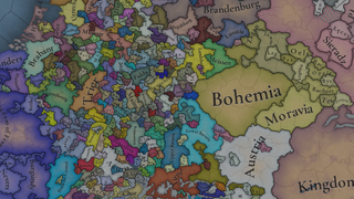 An in-development image of the Holy Roman Empire from project caesar, the in-development unannounced Europa Universalis 5.