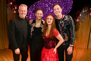 Craig Revel Horwood with the cast of Strictly Ballroom The Musical