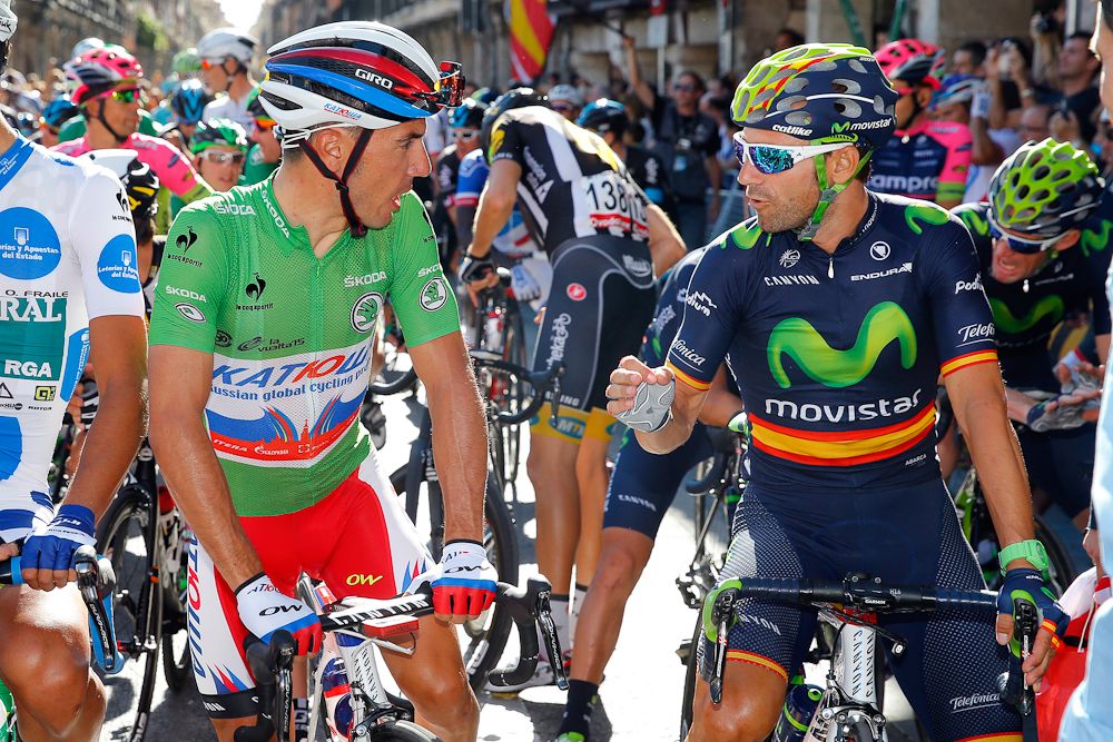 Joaquim Rodriguez and Alejandro Valverde.