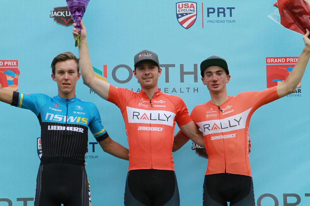 Colin Joyce atop the podium