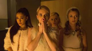 Ariana Grande, Emma Roberts, Abigail Breslin, and Billie Lourd in Scream Queens