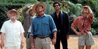 Sam Neill, Jeff Goldblum, and Laura Dern in Jurassic Park