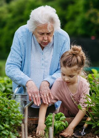 Family gardening