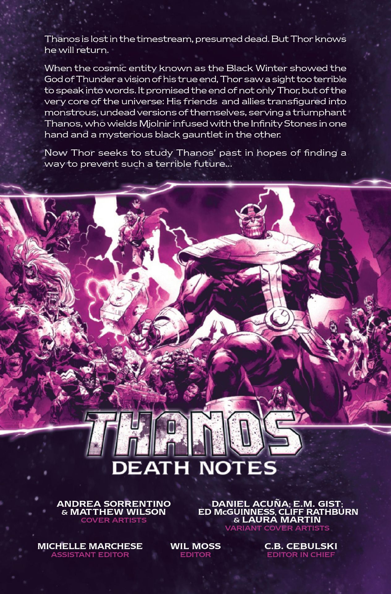 Thanos: Death Notes #1 art