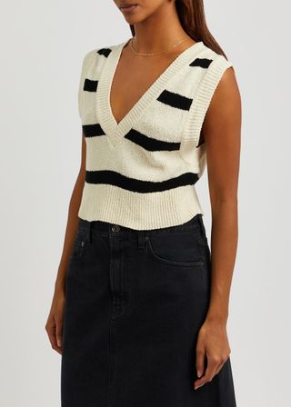 Free People Striped Vest