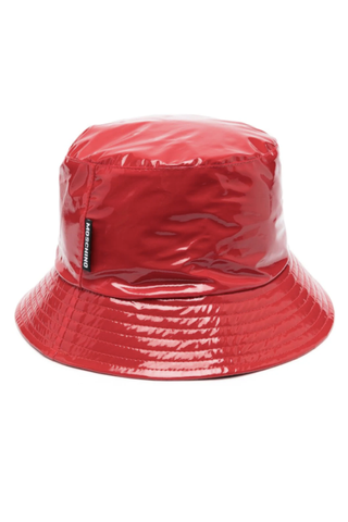 Patent-Finish Bucket Hat