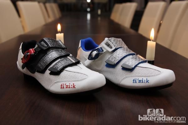 Fi'zi:k aims the new R3 shoes toward racers with their more liberally mesh-laden uppers and more practical aluminum buckles.