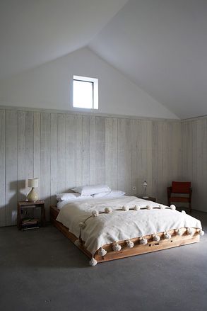bedroom with grey floor