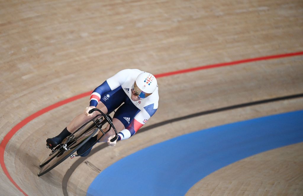 Britains Jason Kenny competes in the mens track cycling sprint qualifying event during the Tokyo 2020 Olympic Games at Izu Velodrome in Izu Japan on August 4 2021 Photo by Greg Baker AFP Photo by GREG BAKERAFP via Getty Images