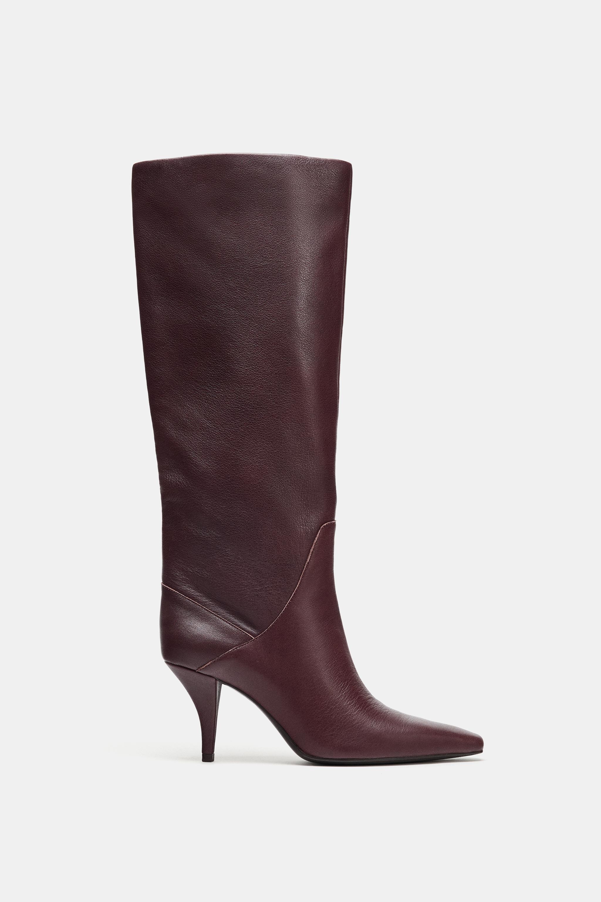 Leather Heeled Boots