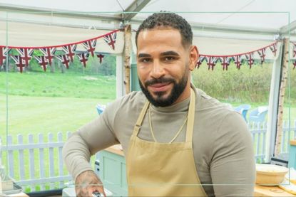 Sandro in the Bake Off tent