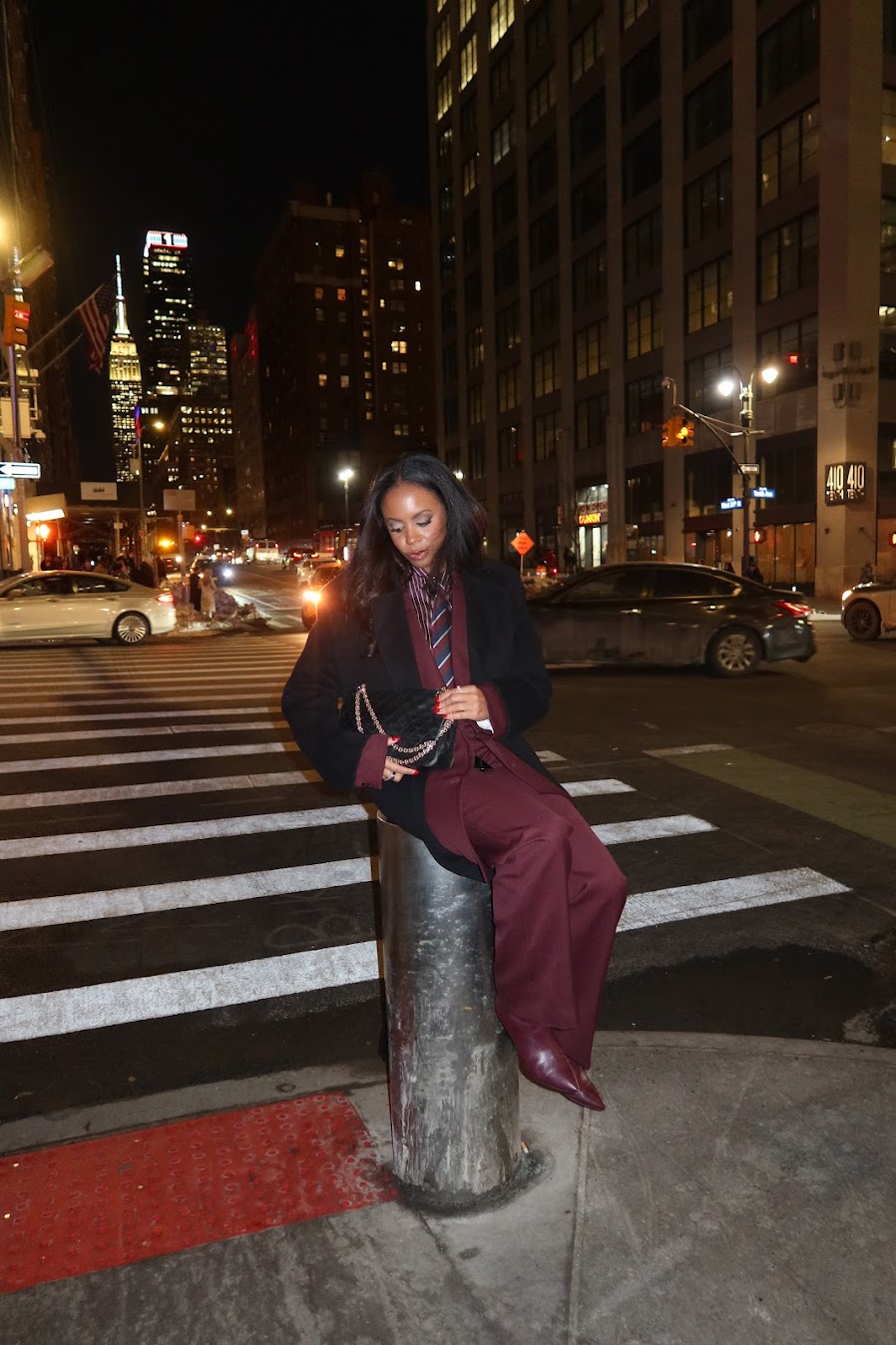 Sierra Mayhew attending New York Fashion Week.