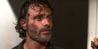 Rick Grimes covered in dirt