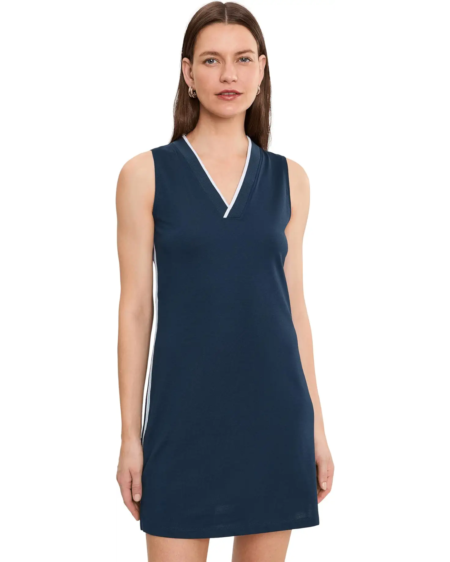 Tasc Performance, Sleeveless Pique V-Neck Dress