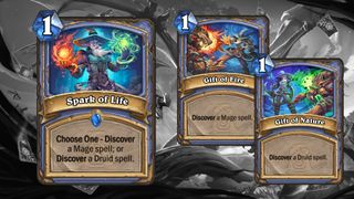 Mage cards from Hearthstone's Into the Emerald Dream expansion.