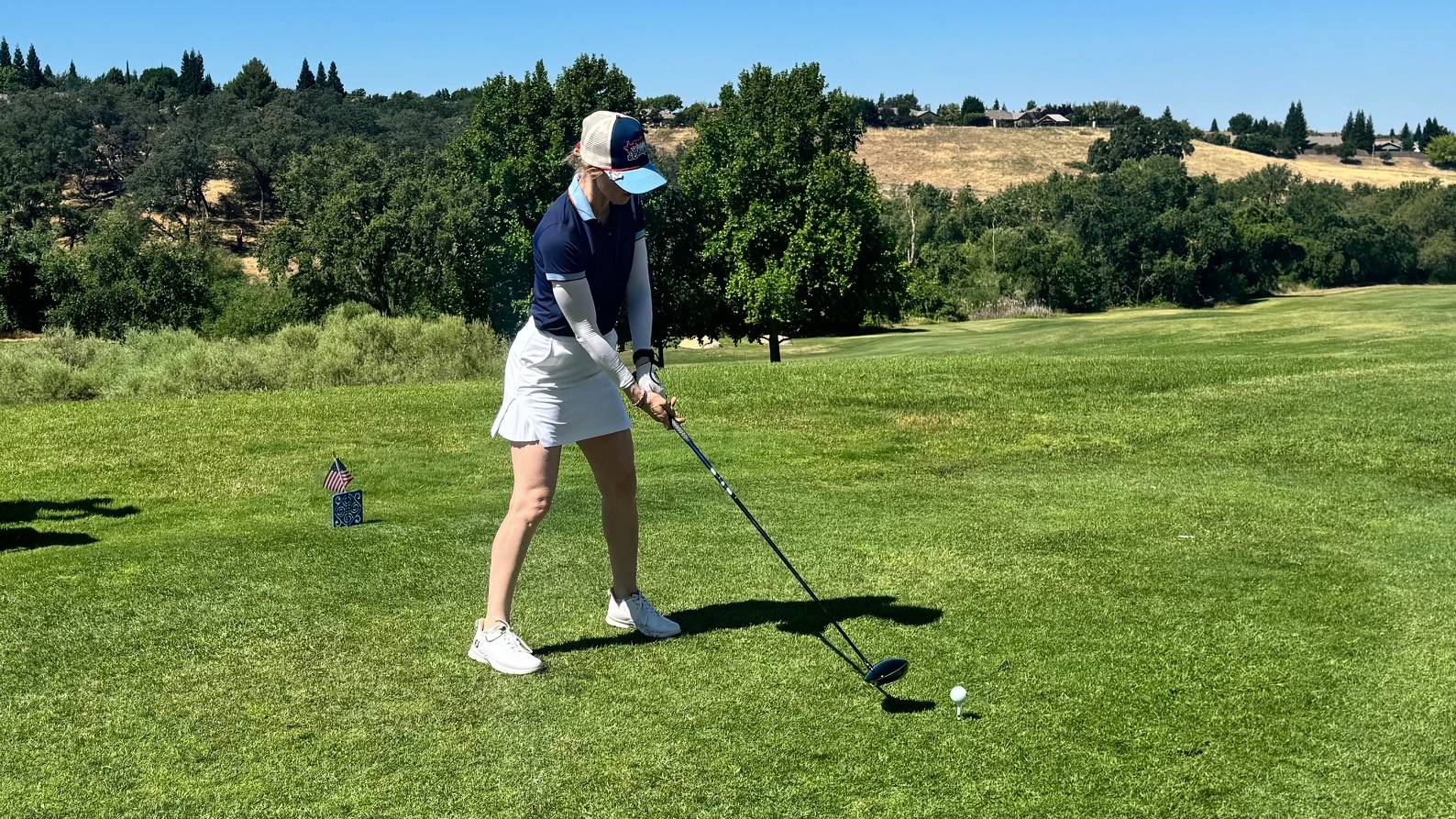Lauren Katims on the tee