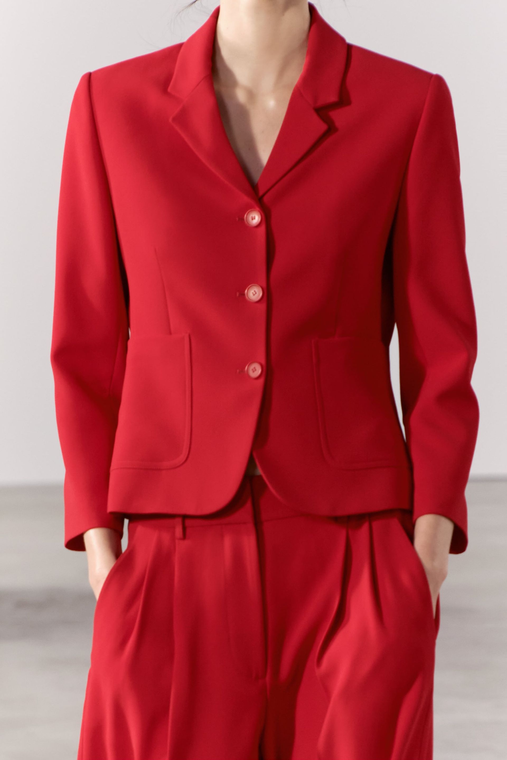 zara MINIMALIST FITTED BLAZER ZW COLLECTION