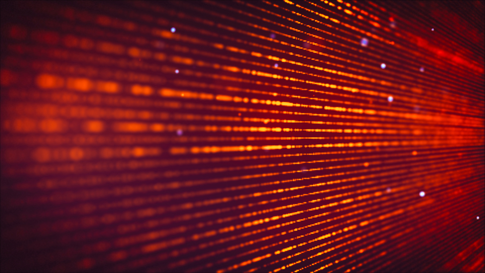 A series of glowing red lines against a dark background