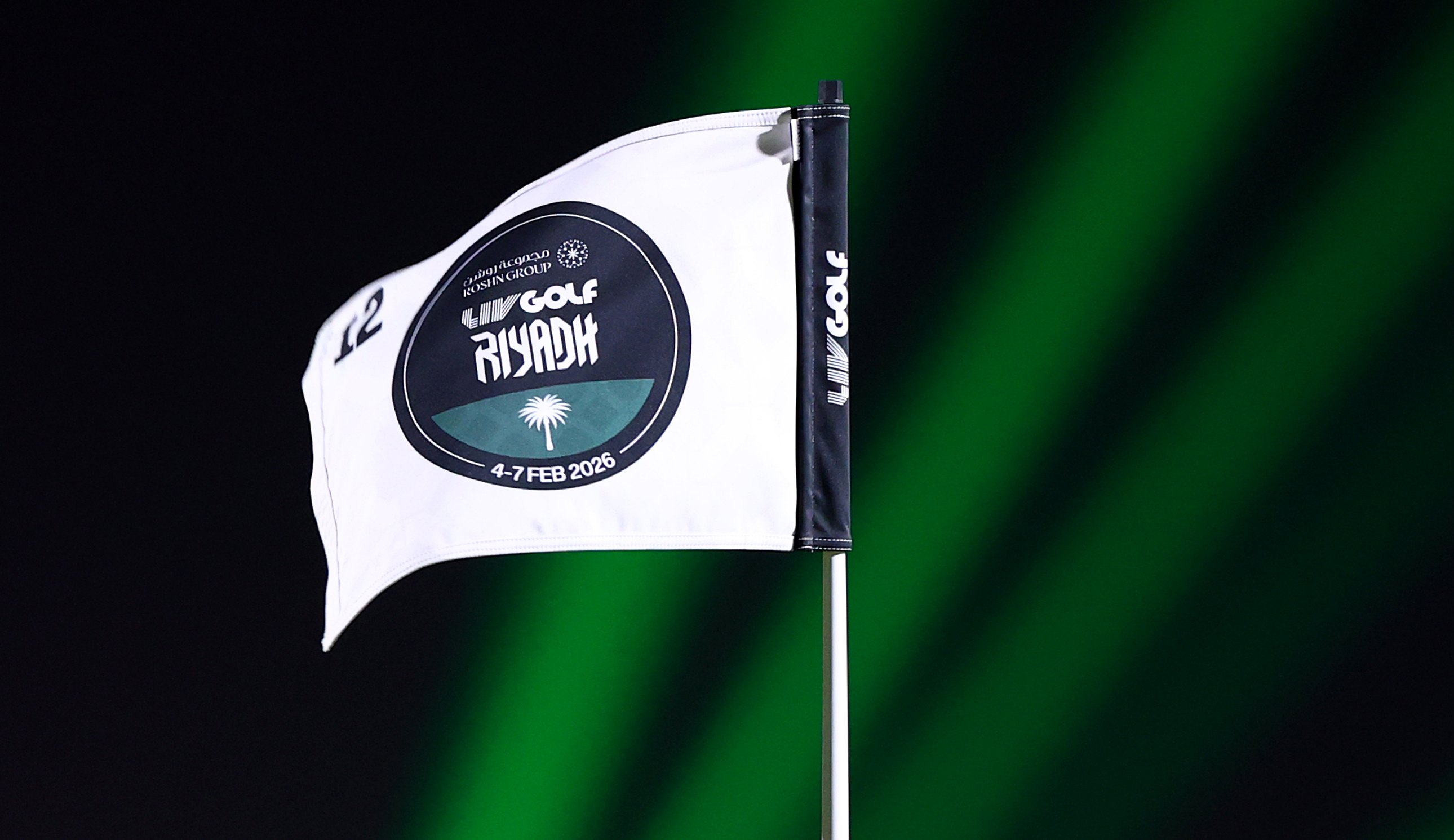 A LIV Golf Riyadh flag 