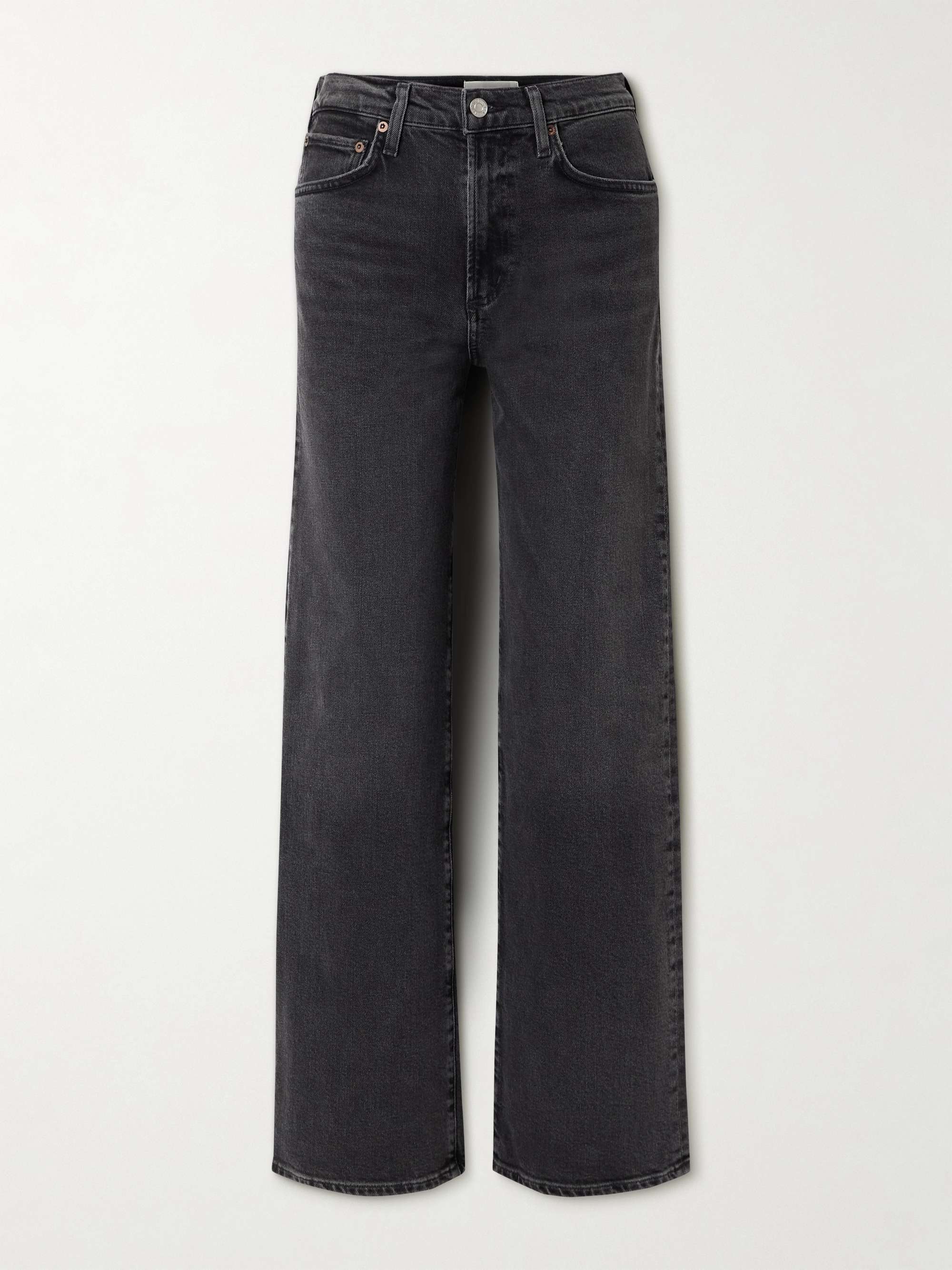 Harper Mid-Rise Wide-Leg Jeans
