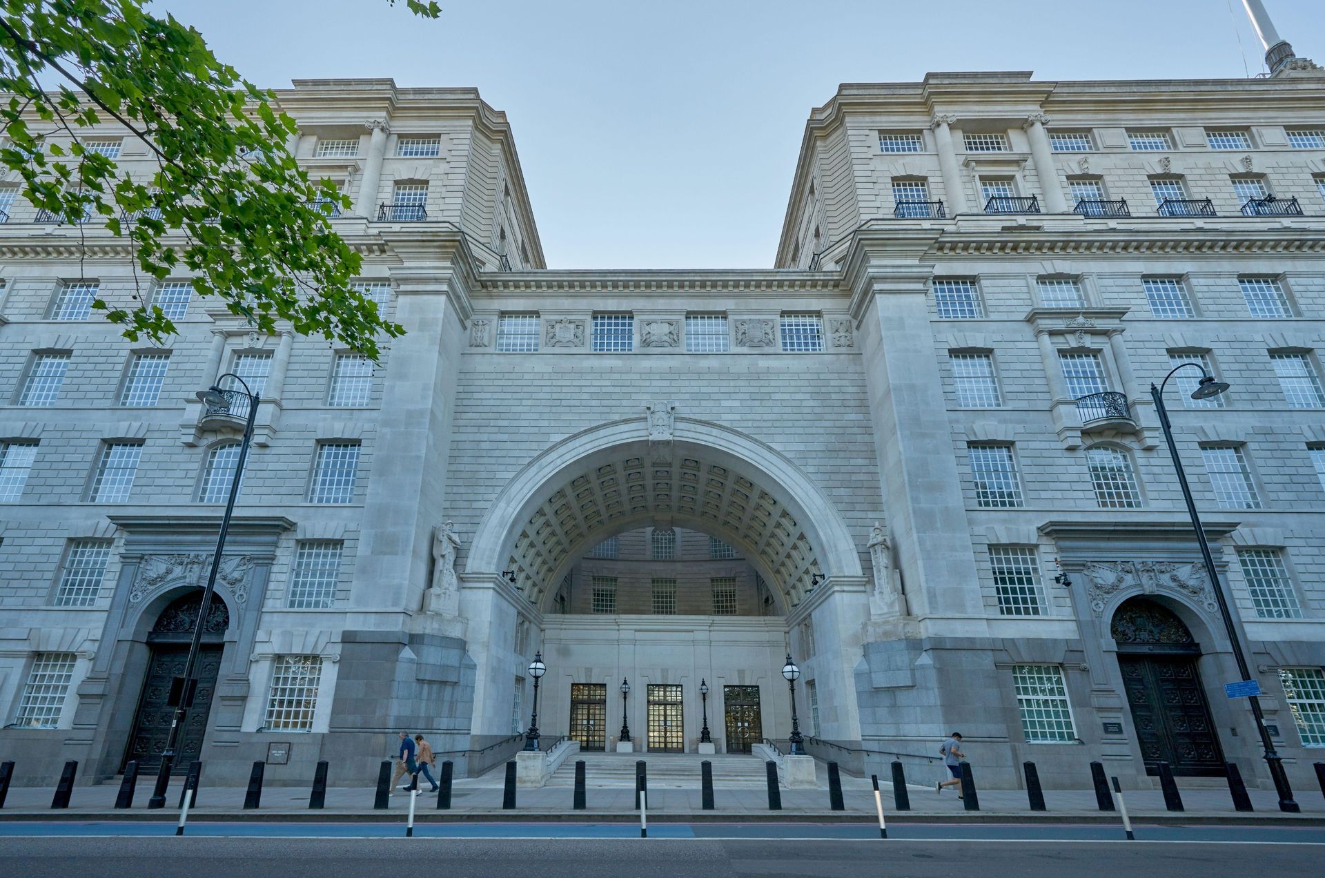 A front view of the MI5 headquarters in Whitehall