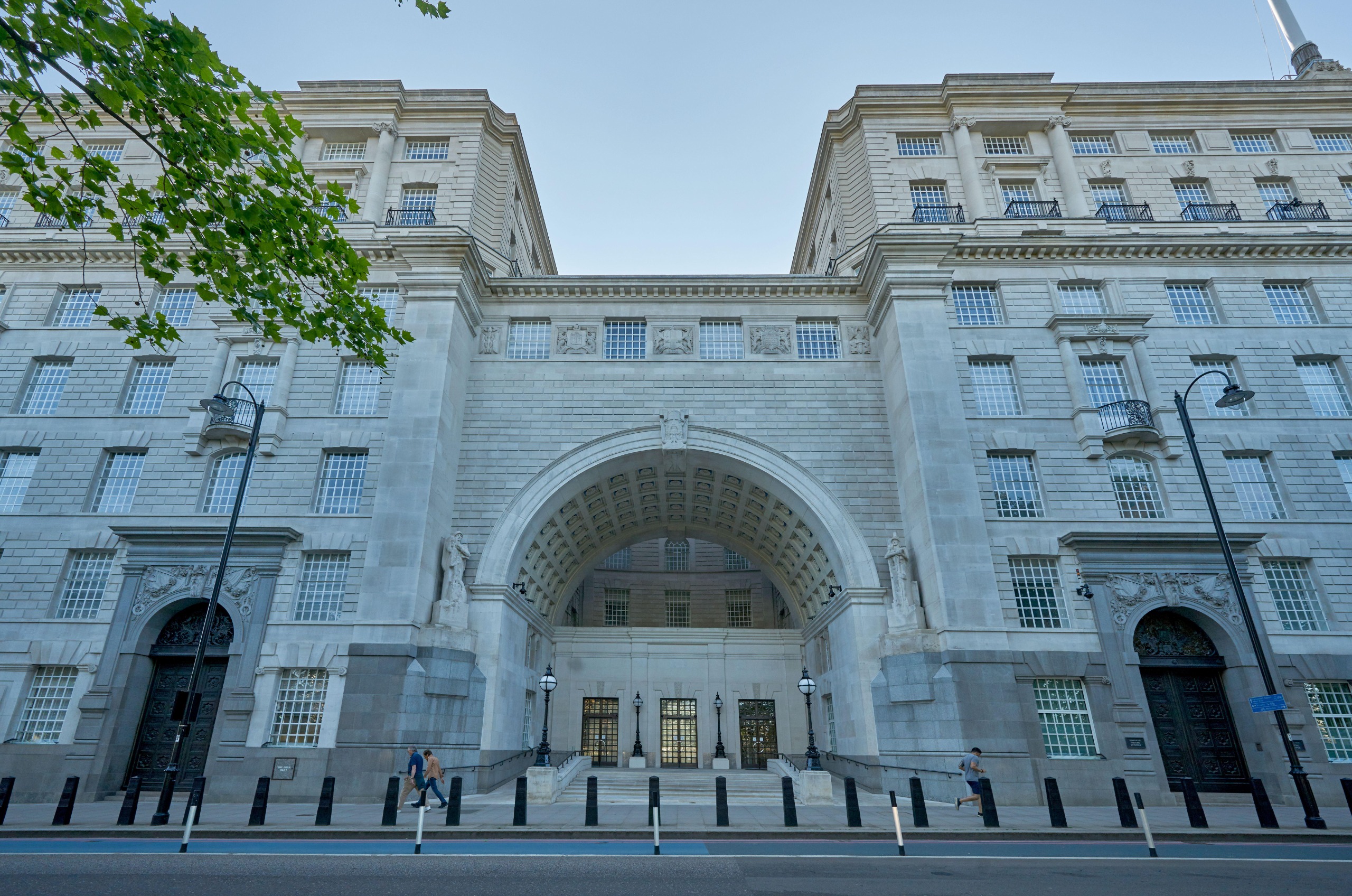 A front view of the MI5 headquarters in Whitehall