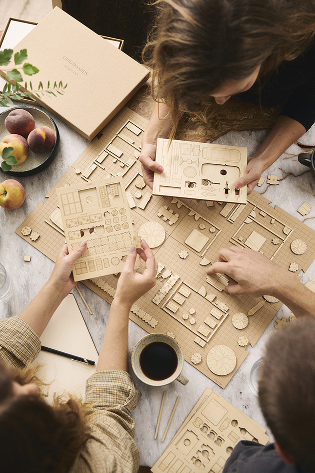 still life of Planora room planner kit