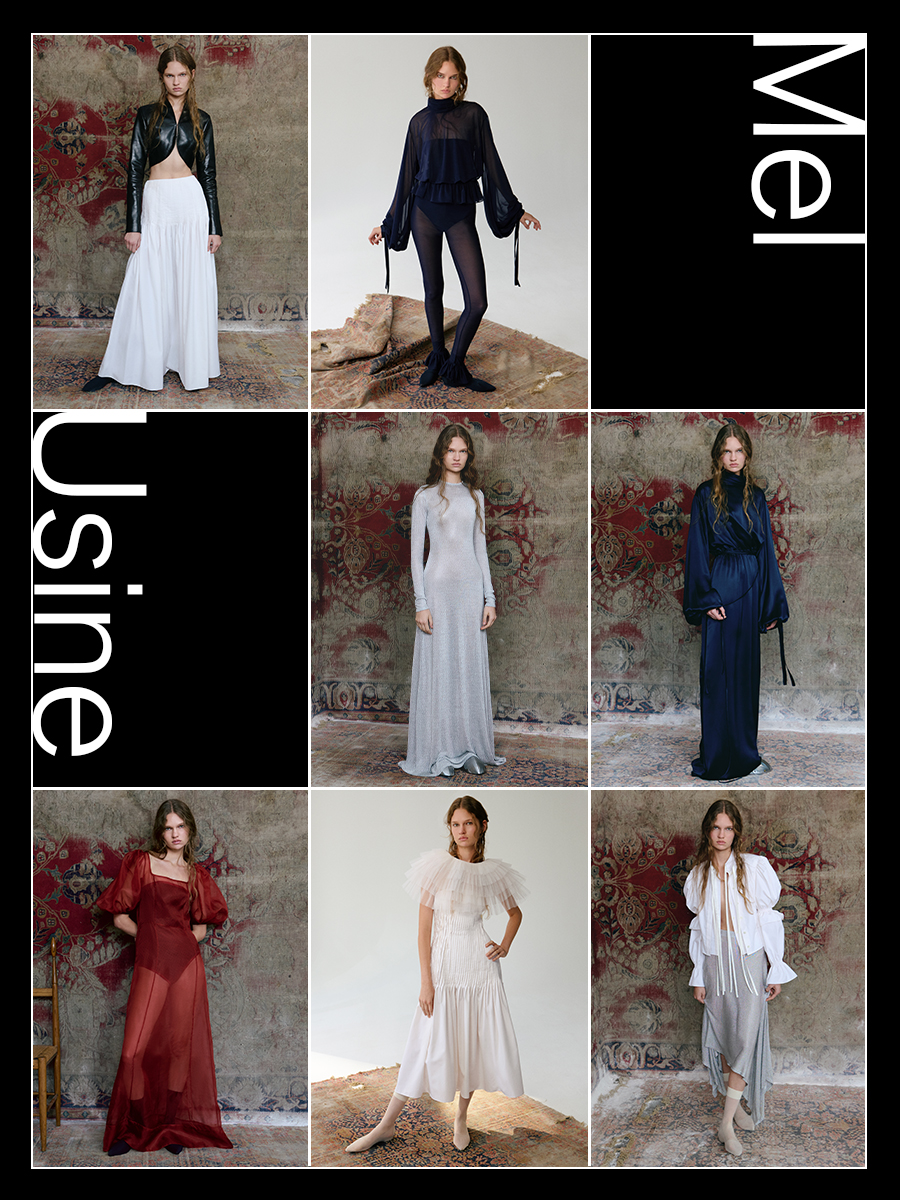 Looks from the Mel Usine spring/summer 2026 collection.
