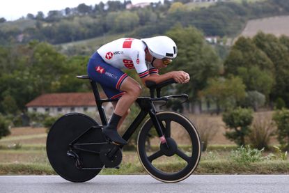 Alex Dowsett time trials at the 2020 World Championships