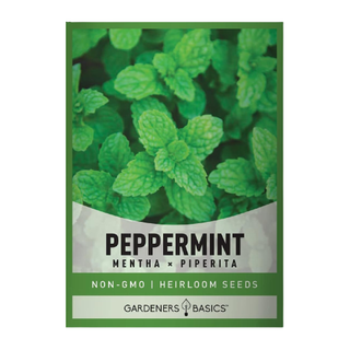 A sachet of peppermint seeds