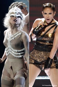 Lady Gaga & Jennifer Lopez - Celebrities in underwear - Fashion - Marie Claire
