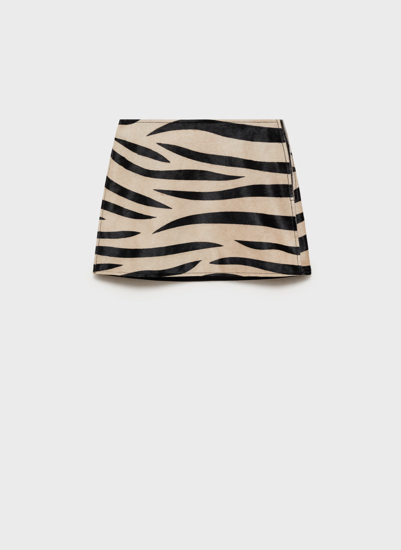 MANGO, Zebra-Print Fur Skirt