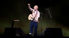 Ed Sheeran performs during iHeartRadio KISS108's Jingle Ball 2025