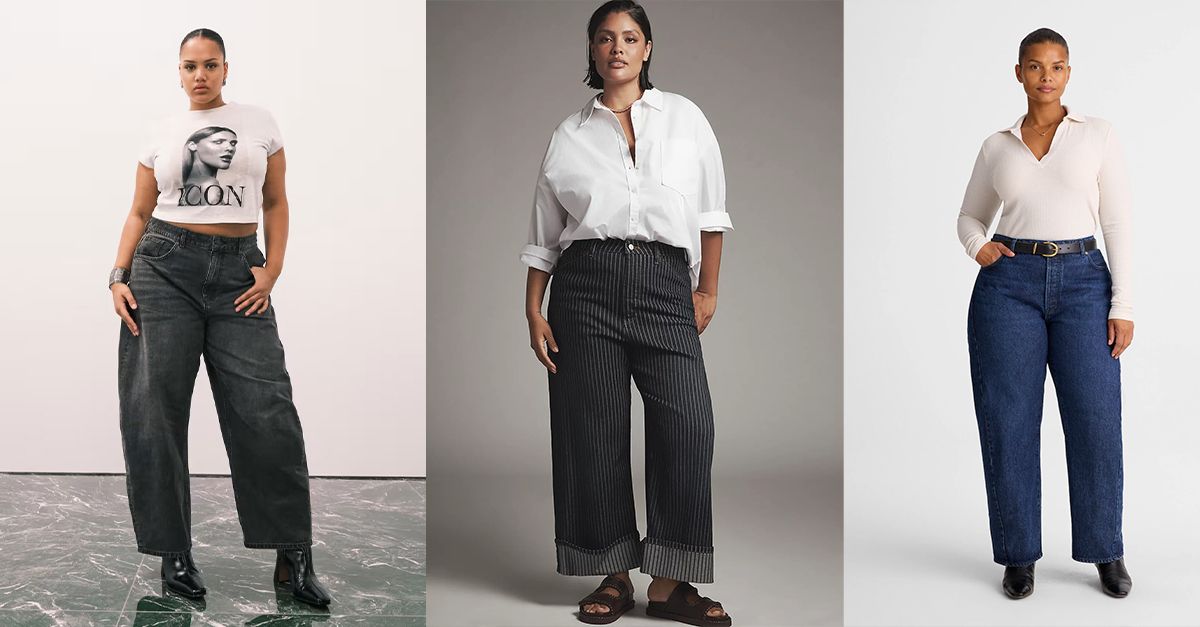 These Are the Best Plus-Size Barrel Leg Jeans on the Market
