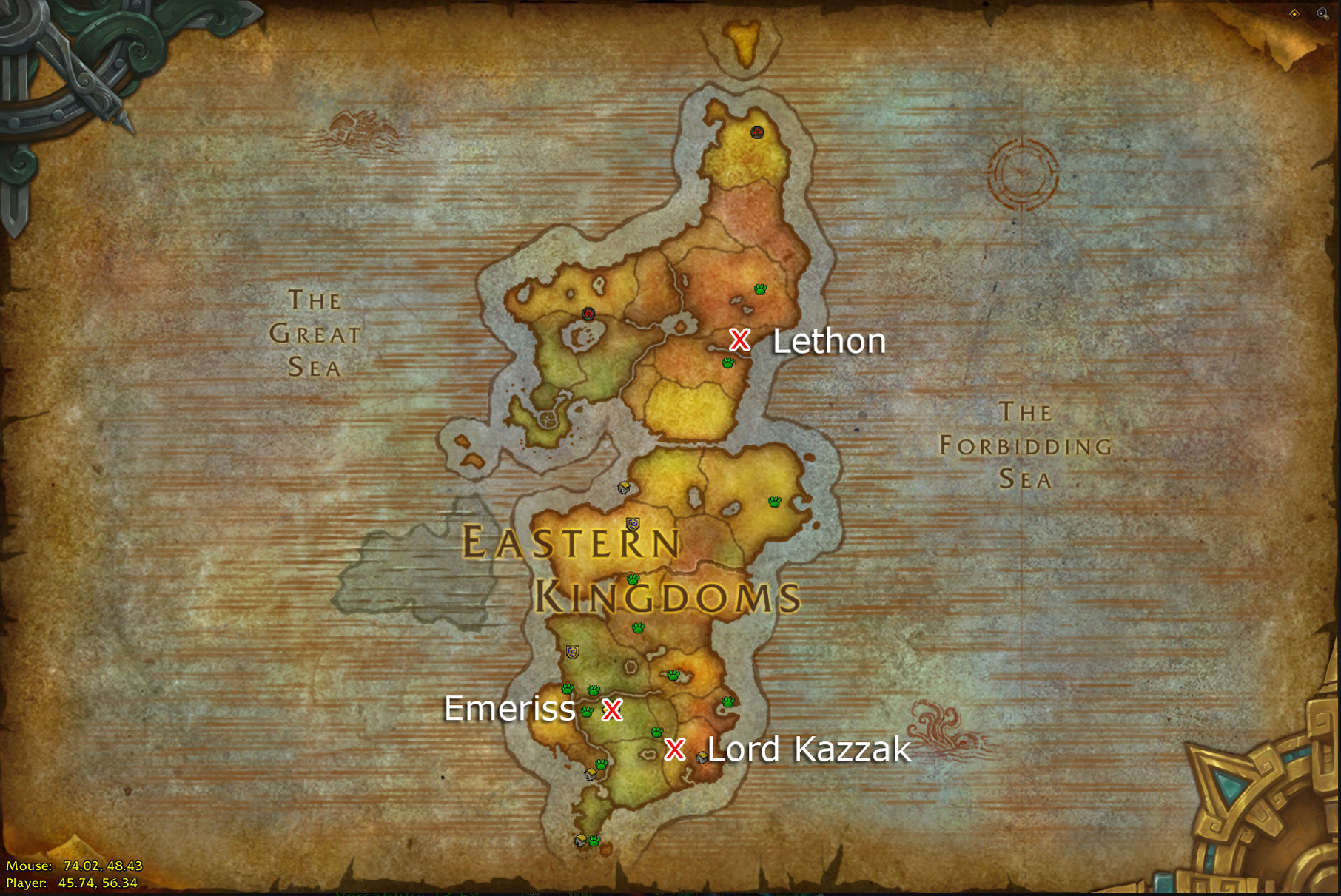 Вот локации мировых боссов, посвященных 19-летию World of Warcraft