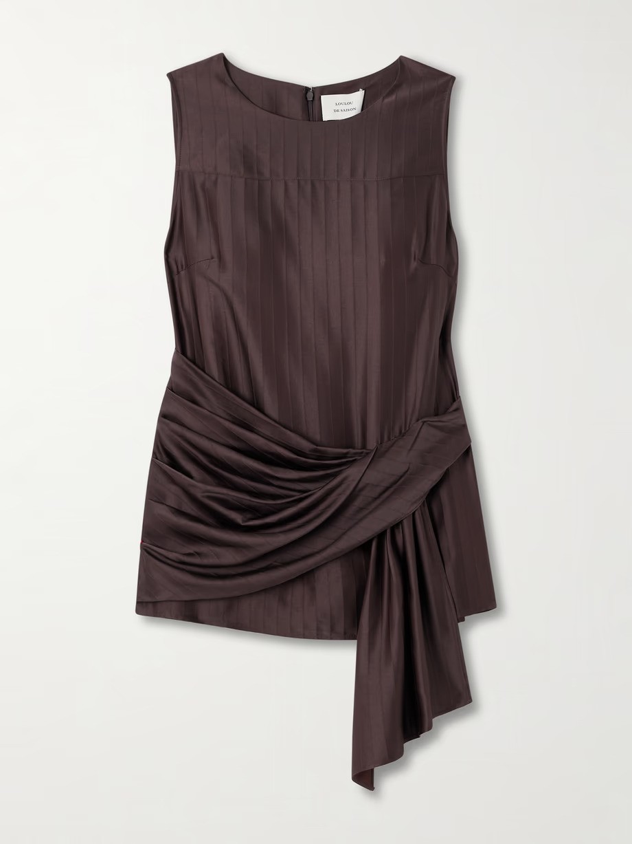 Comme Si, La Shirt Classica Striped Cotton-Poplin Shirt