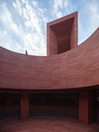 interior courtyard detail of Neri&Hu Project_Qujiang Museum of Fine Arts Extension