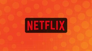 Netflix logo on an orange background