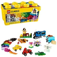 LEGO Classic Medium Creative Brick Box 10696 Building Toy Set - Featuring Storage, Includes Train, Car, and a Tiger Figure, and Playset for Kids, Boys, and Girls Ages 4-99 LEGO Classic Medium Creative Brick Box 10696 Building Toy Set - Featuring Storage, Includes Train, Car, and a Tiger Figure, and Playset for Kids, Boys, and Girls Ages 4-99
