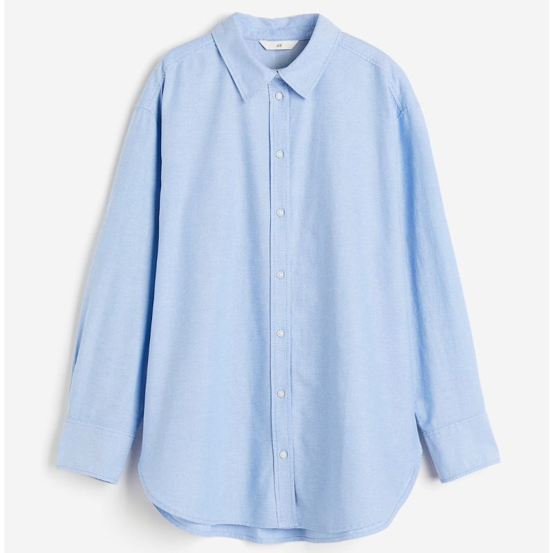 H&amp;amp;M, Light Blue Oxford Shirt 