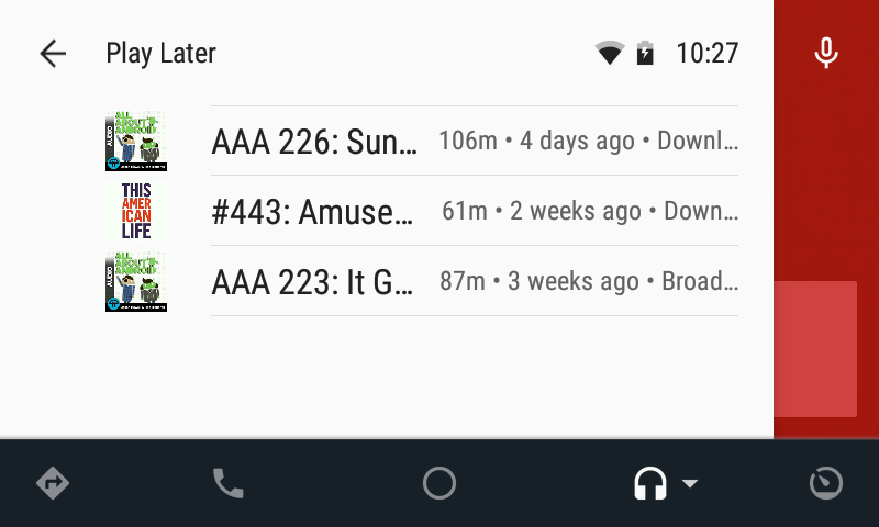 Player FM on Android Auto