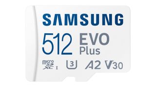 Samsung Evo Plus mot hvit bakgrunn