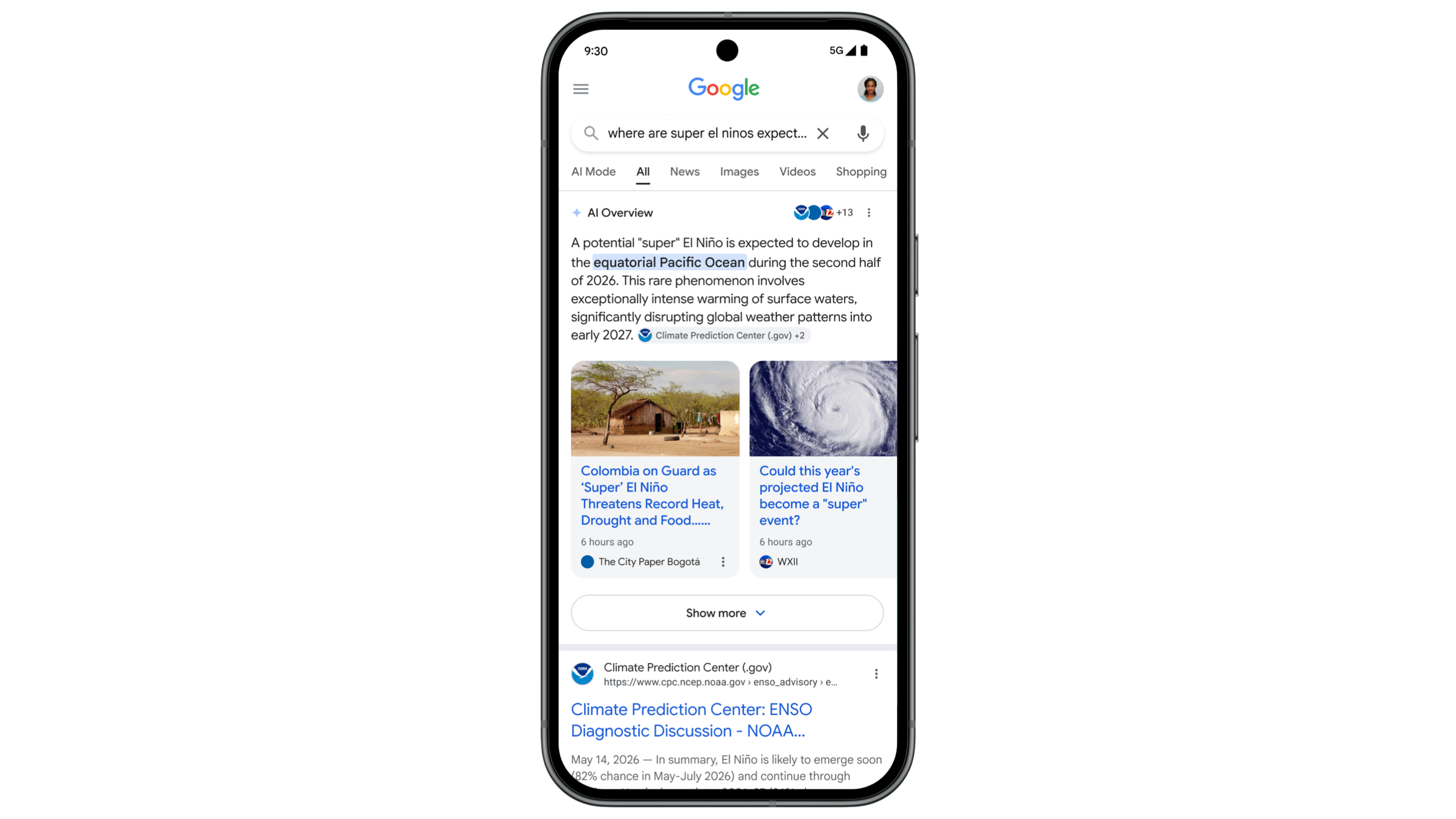 Google's new AI mode feature