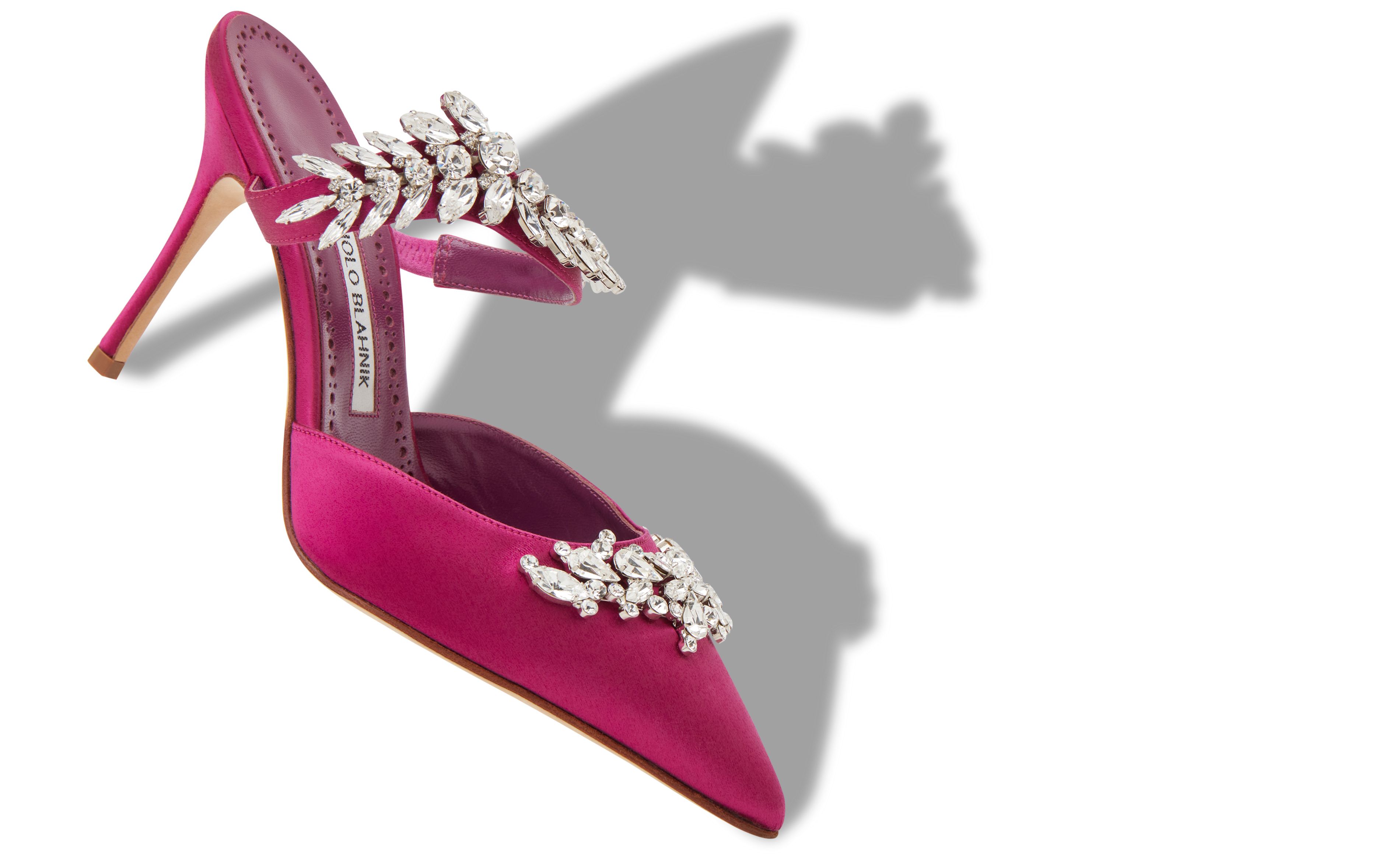 manolo blahnik pink lurum heels